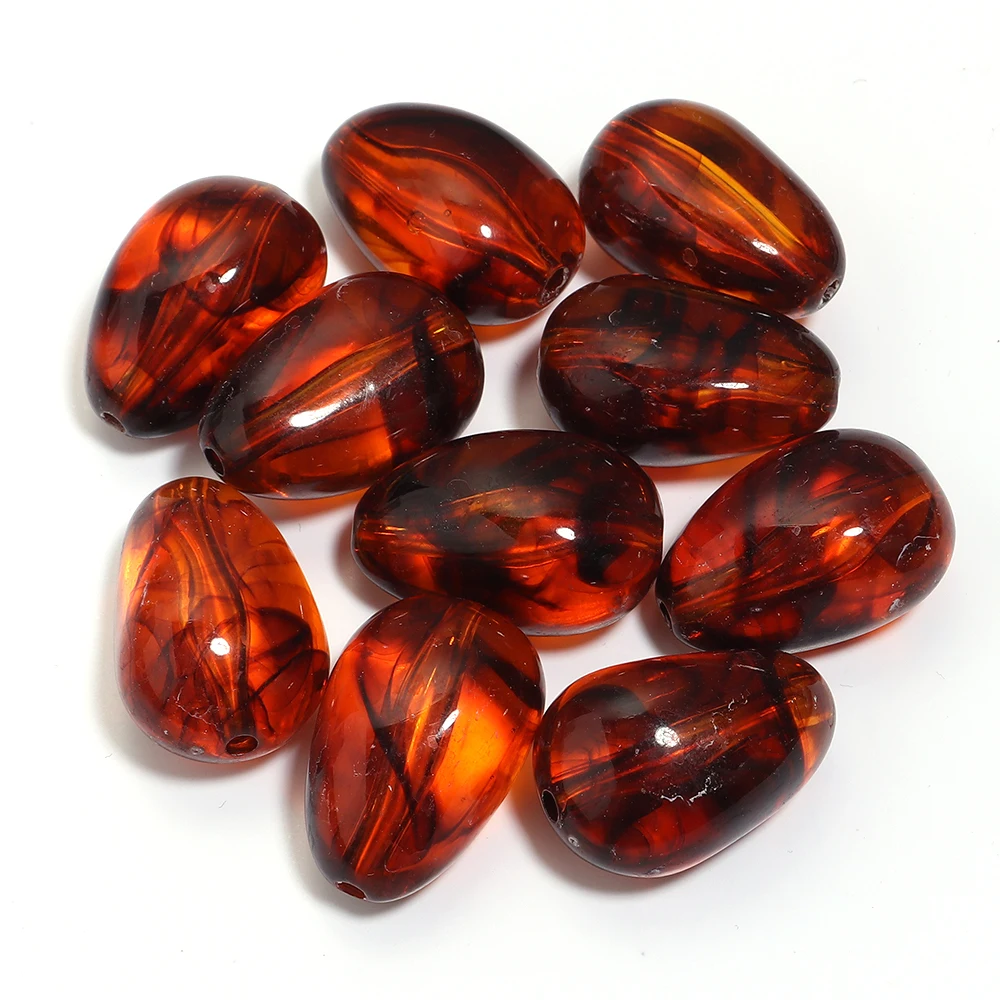 10pcs Irregular Acrylic Beads for DIY Jewelry Making