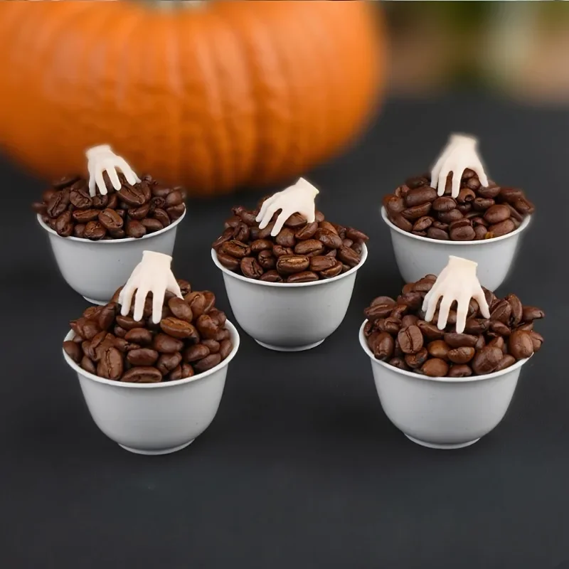 8-36pcs 3D Creepy Plastic Hand Halloween Part Simulation Skeleton Hand Model For Halloween Party Decoration Horror Thriller Prop