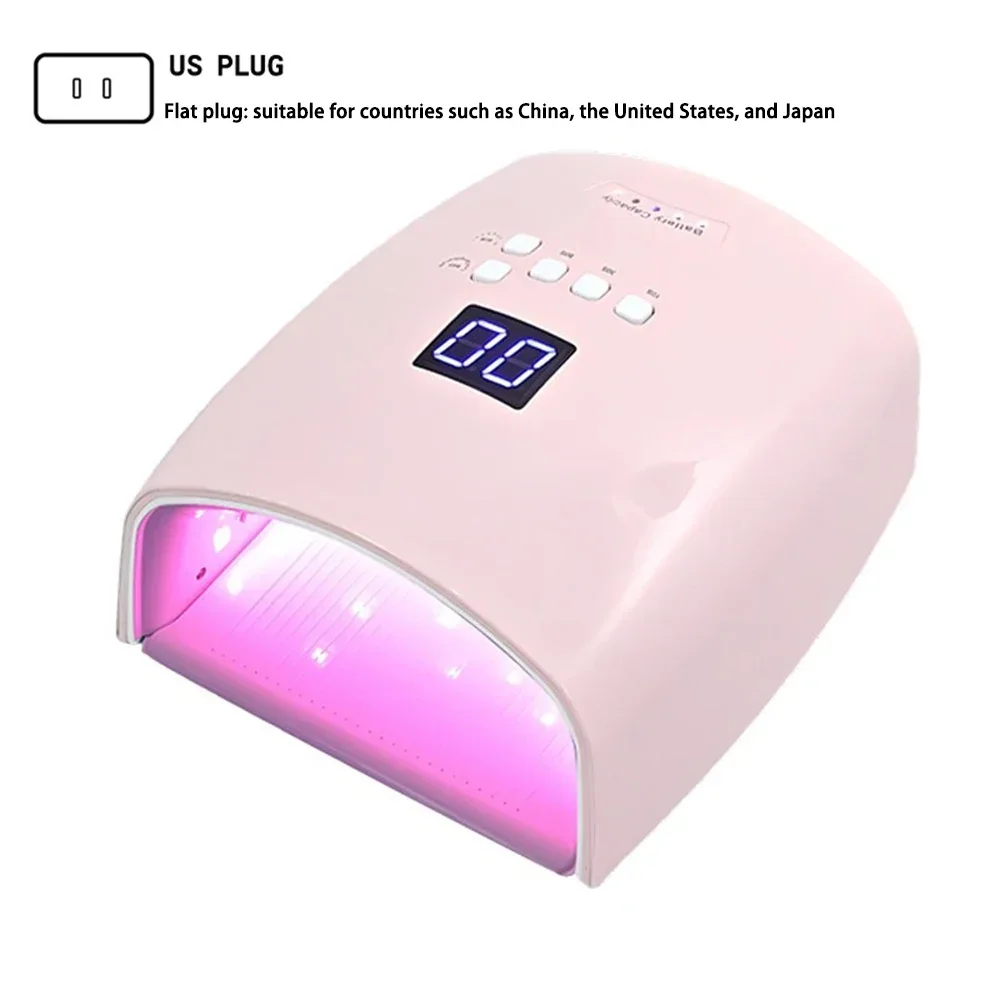 Houselin Rechargeable Nail Lamp for Gel Nails, Nail Dryer, Home and Salon Nail Tools