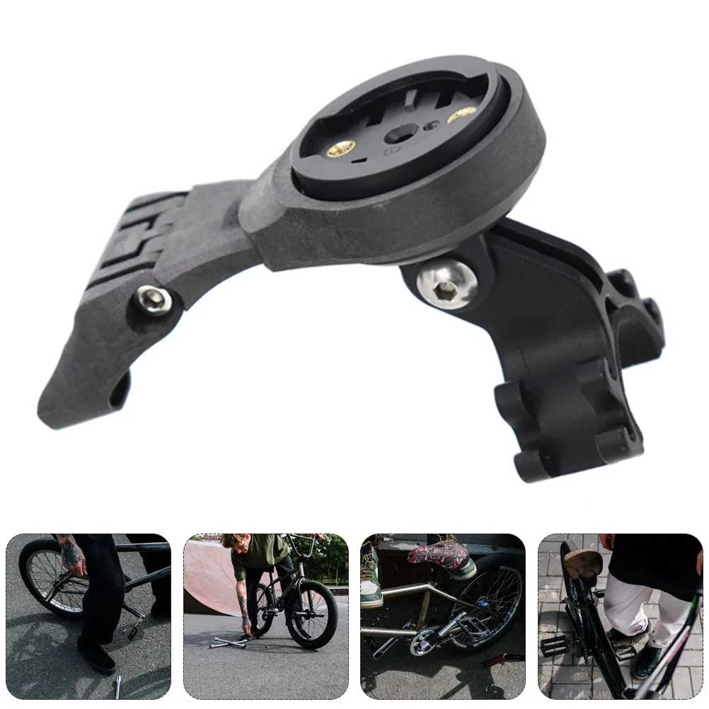 

Bike Computer Bracket Carbon Fiber Durable Rust Resistant Easy Install Compatible Wahoo Giant