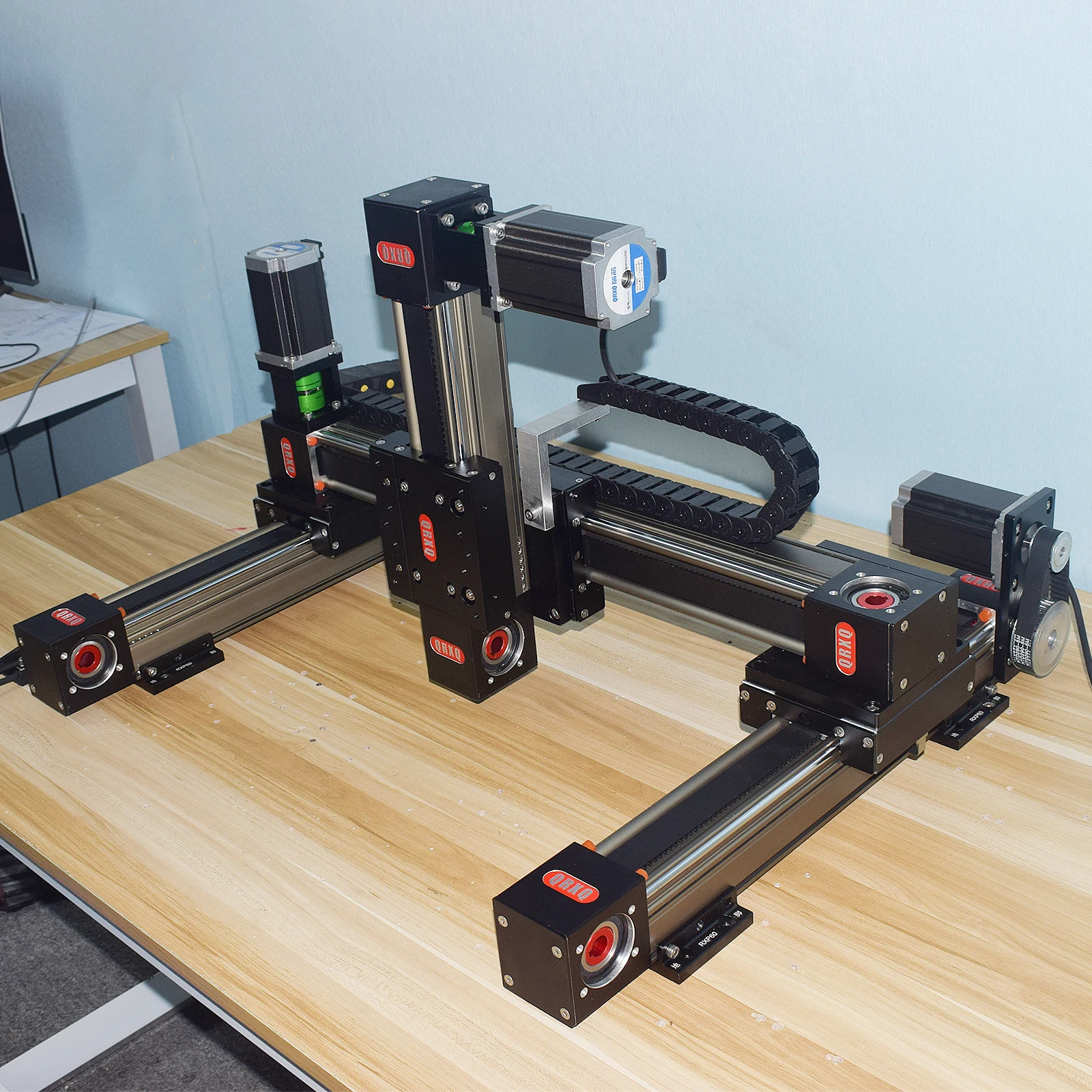 QRXQ XYZ-S آلة رش الطابعة ثلاثية الأبعاد RXP60 وحدة حزام متزامن متعددة المحاور تتحرك الشريحة الخطي CNC دليل خطي