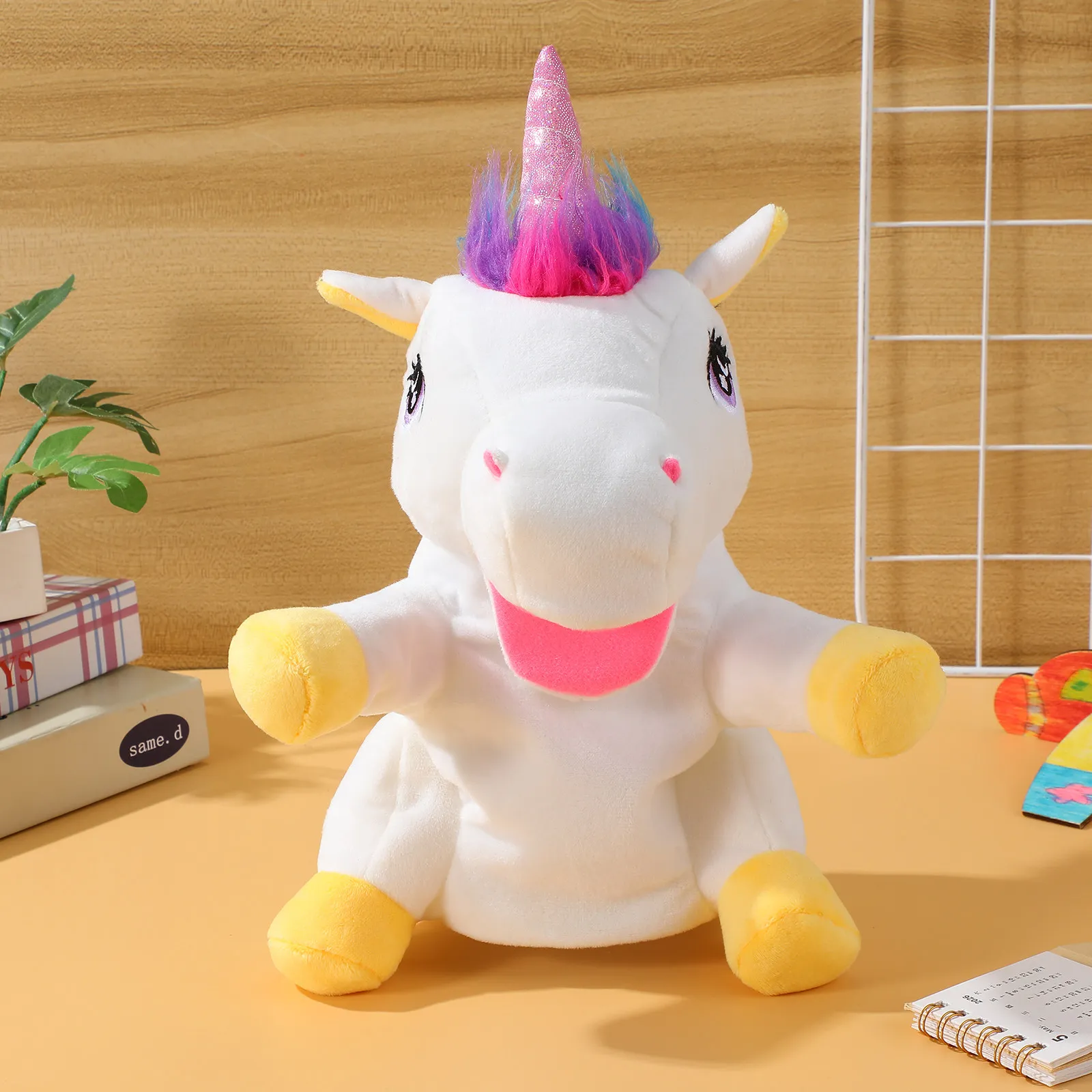 

Кукла-единорог для детей, инструмент для рассказывания историй, мягкий, эластичный, безопасный материал, развивает творчество, мышление, гибкость, для взаимодействия родителей и детей