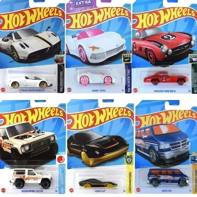 Original Hot Wheels Car Toy Alloy Diecast Latest Auto Sport Car Models Track Kids Toys for Children Truck Van 1:64 Boys Car Gift