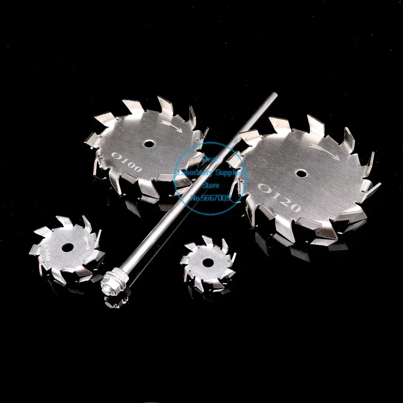 1piece Laboratory 3cm To 15cm 304 Stainless Steel Dispersing Disk, Round Sawtooth Type Stirring Paddle