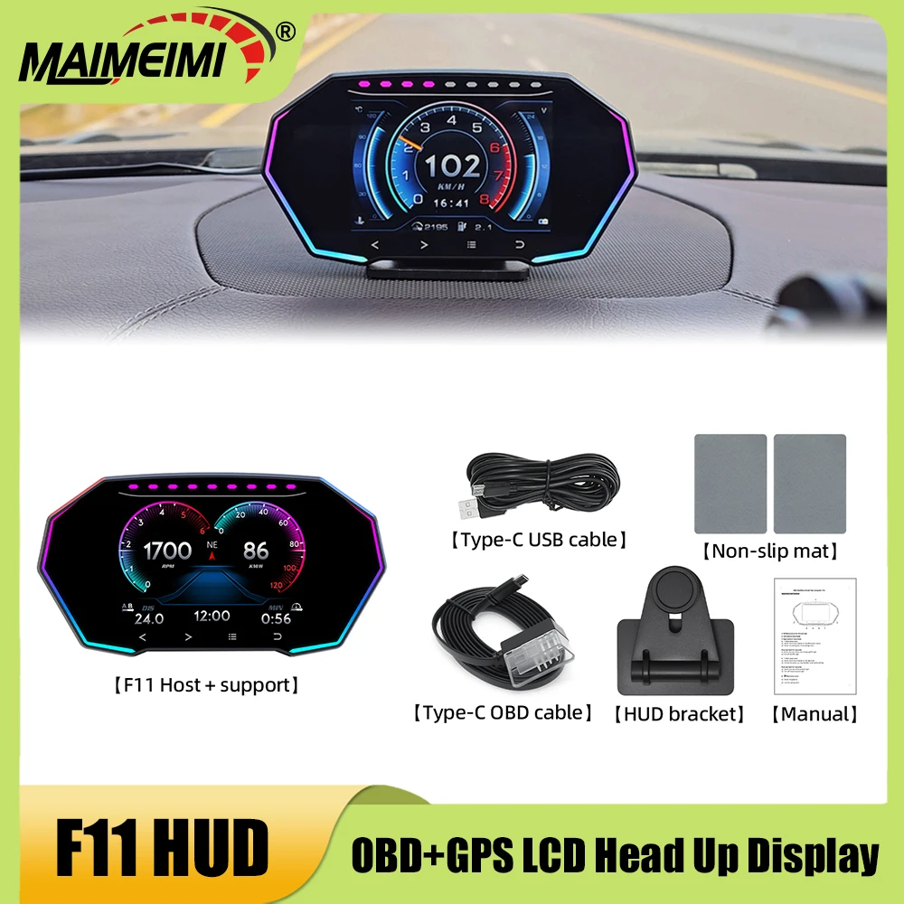 F11 Obd + Gps Hud C…