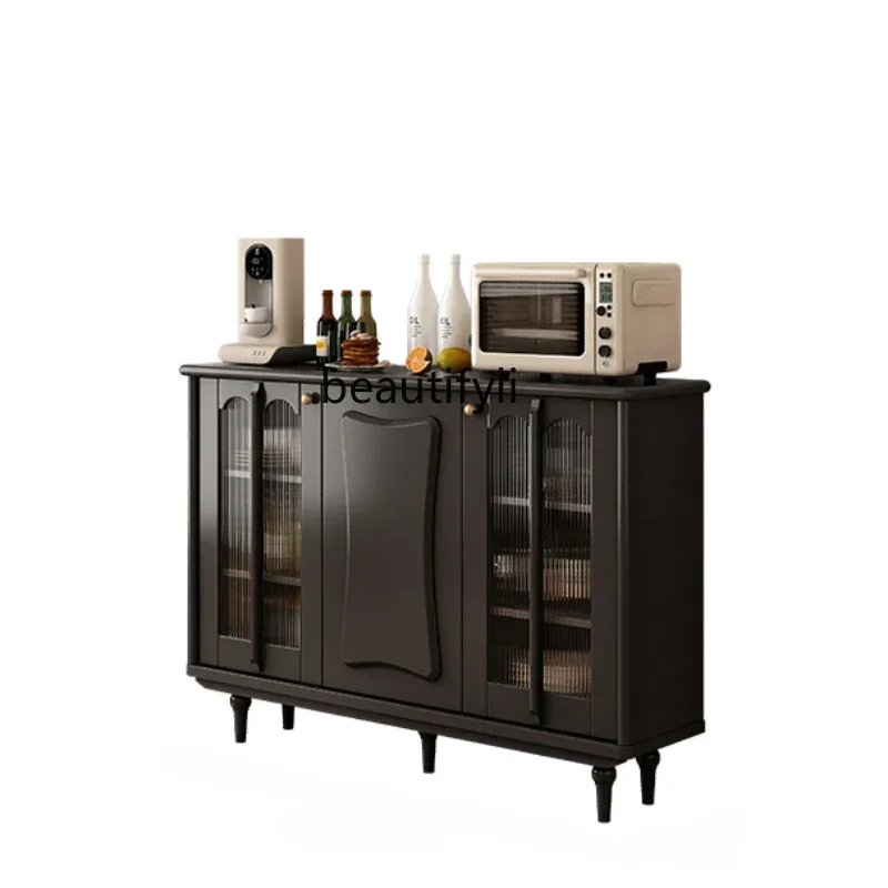

American Light Luxury Entrance Cabinet Solid Wood Storage Cabinet Multi-Functional French Retro Sideboard Cabinet furniture