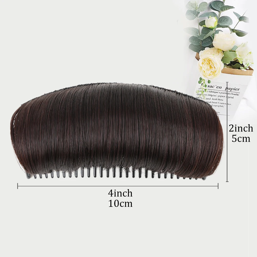 Clip Bun Invisible False Synthetic Hair Base Bump Fluffy Hair Pad Styling Insert Tool Volume Fluffy Increased Hair Pad