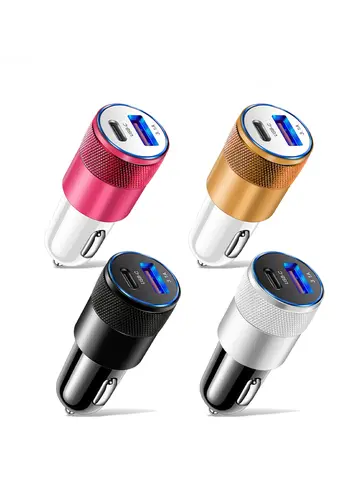 66W 3.1A USB Car Charger Type C Fast Charging Adapter For Xiaomi Huawei iPhone PD Charger Car Adapter Socket Cigarette Lighter