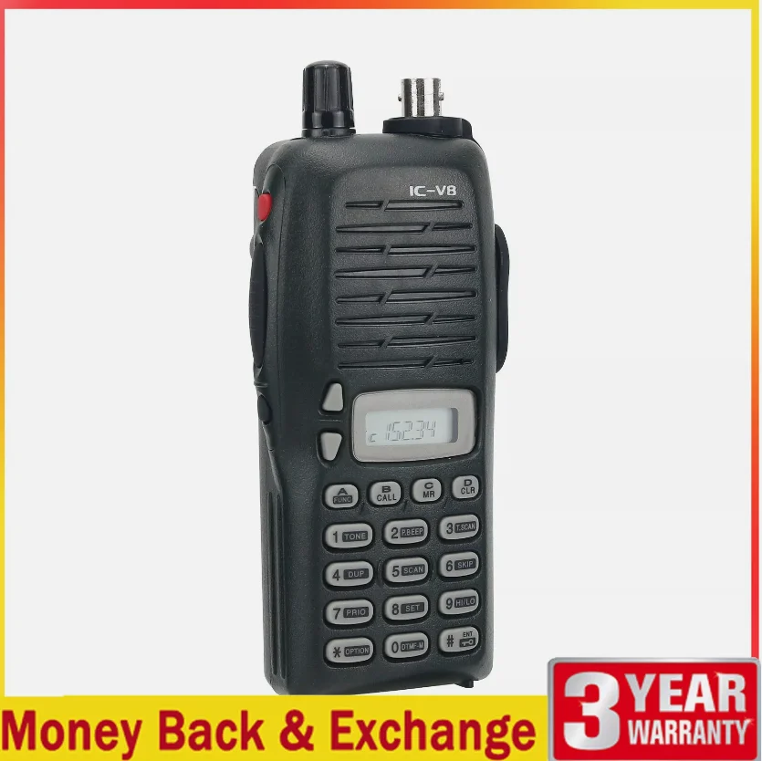 Transceptor VHF IC-V8, Walkie Talkie de Radio de 5,5 W, batería Ni-MH de 1650Mah