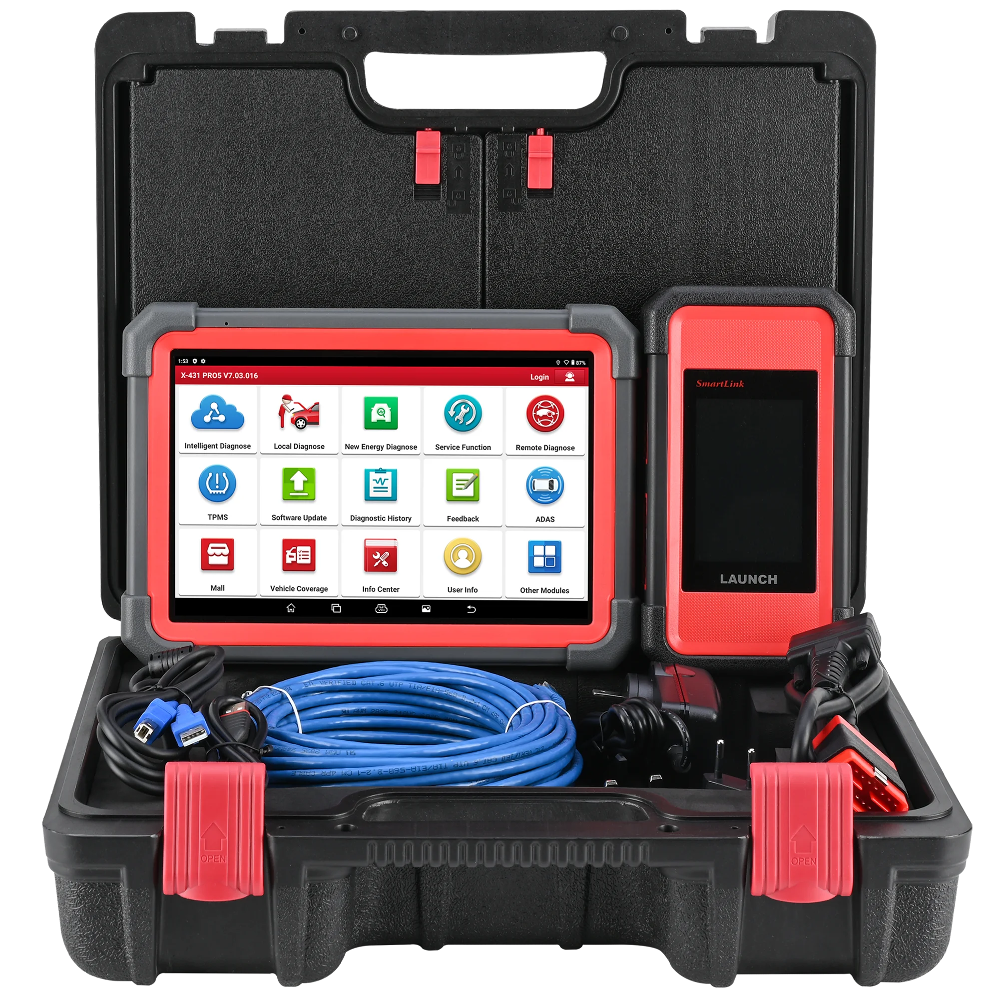 Starten Sie das X431 Pro5 Smartlink Autodiagnosetool ECU-Programmiertool mit J2534 SmartLink OBD2-Scanner – Detail 6