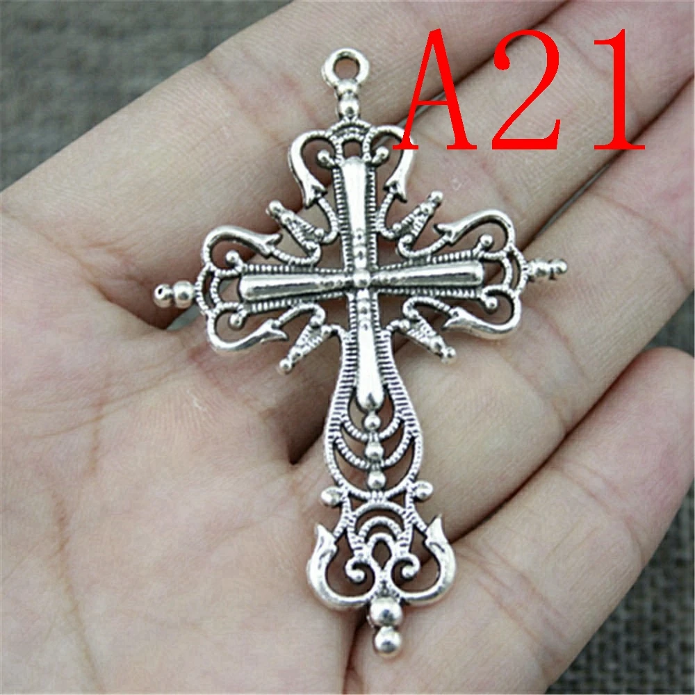 Big Cross Charms Decoration Vintage Jewelry Tools