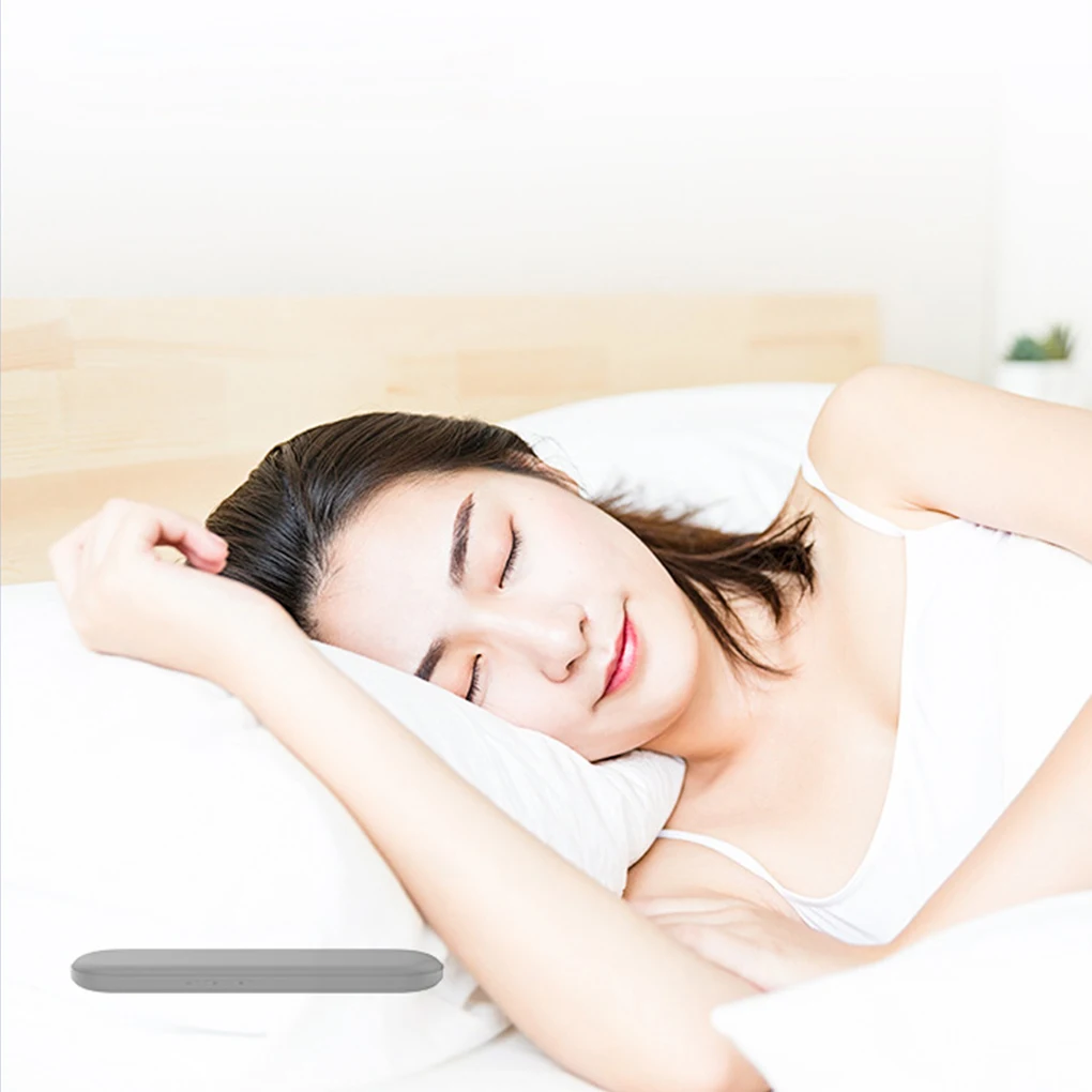 Black Under Pillow Speaker Enjoy Bass Sound Without Harm For 8 Hours Automatically Connects Back Blue and white Card timing blue