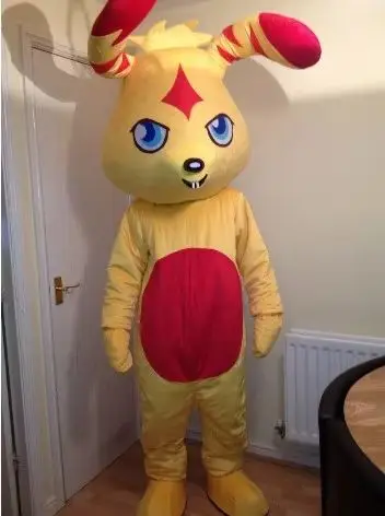 2025 النسخة الجديدة عيد الفصح الأصفر الدب زي التميمة الكبار عيد ميلاد زي حفلة تنكرية للهالوين تأثيري ملابس خروج عيد الميلاد