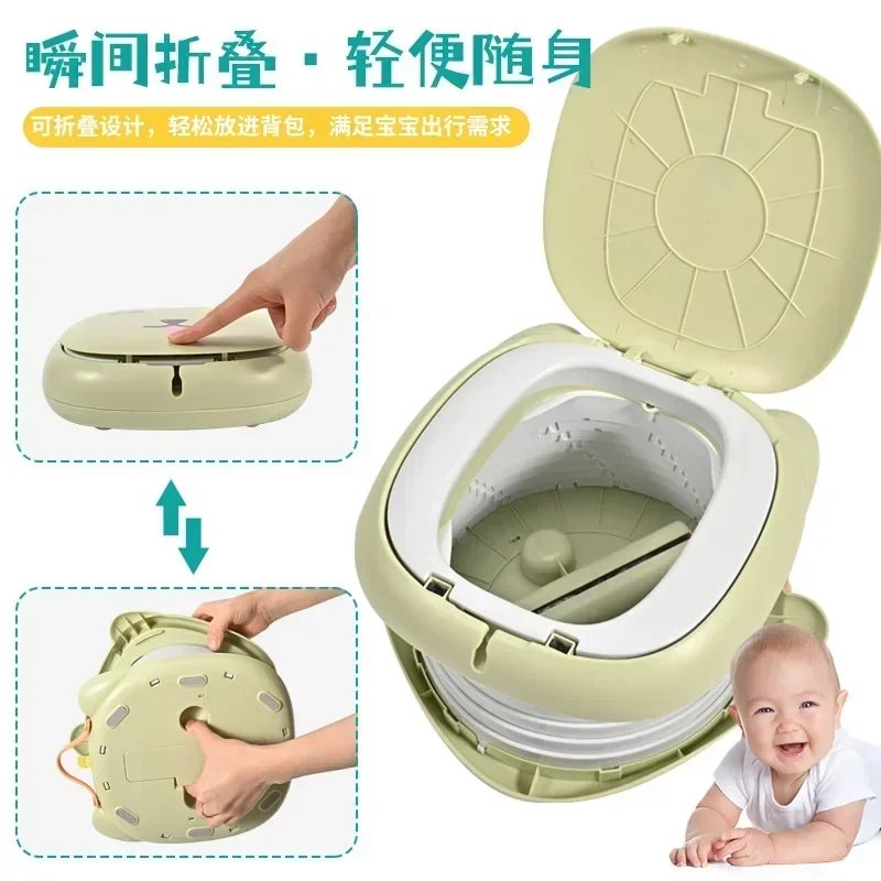 Urinoir de voyage pliable pour enfants, toilette portable pour bébé, pot pour enfants, voiture scellée, anti-odeur, nouveau