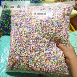 250g 4-6mm No Bleeding Foam Beads Slime Supplies Balls Tiny Snow Charms Filler Addition for Slime Mud Particles Accessories