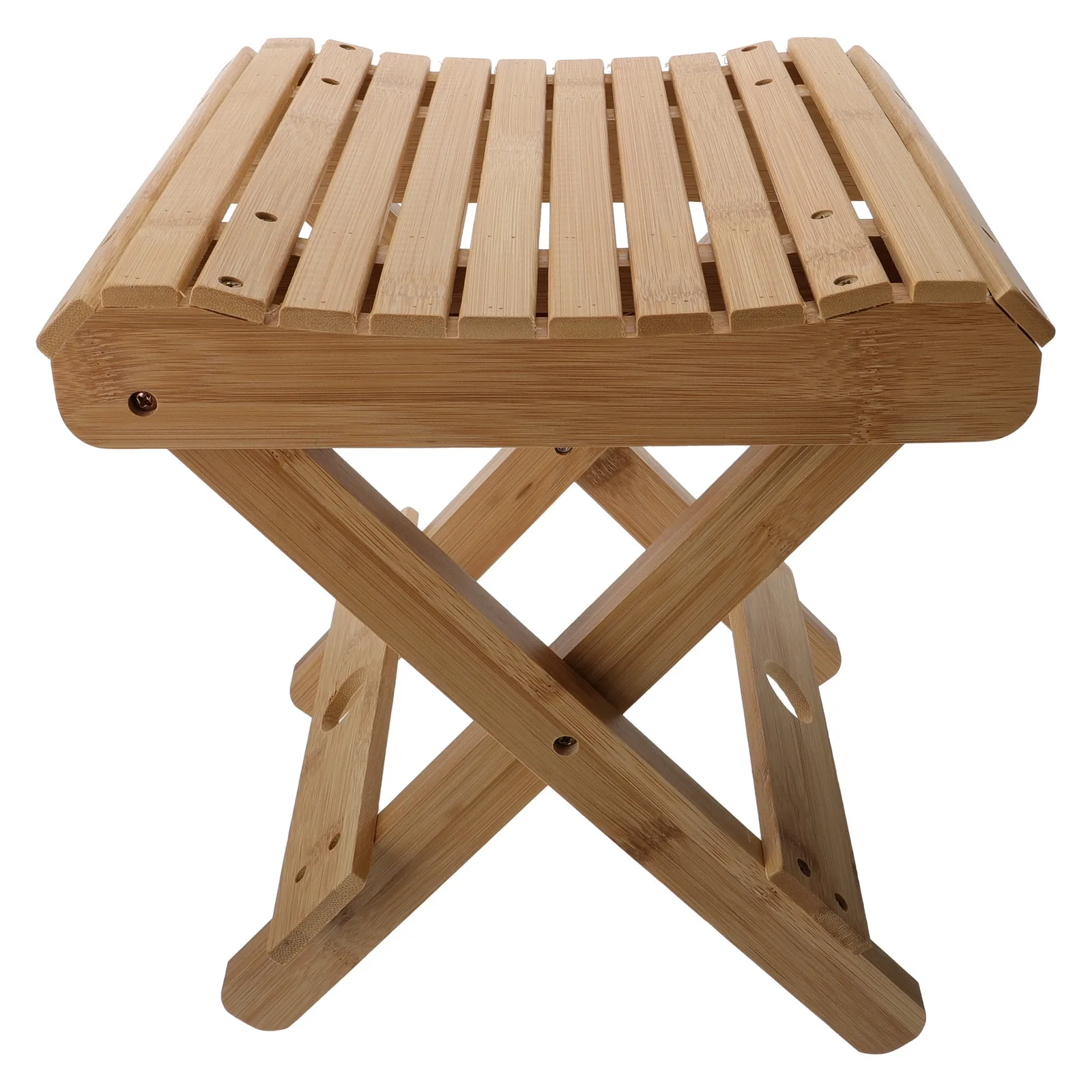 

Portable Folding Bamboo Stool Small Foldable Stool Outdoor Fishing Chair Camping Hiking Bbq Lightweight Bamboo Seat