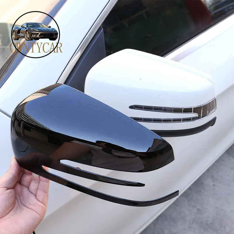 Per Mercedes Benz ACCE CLA GLA GLK Classe W176 W117 W204 W212 X156 X204 ABS Porta Laterale Specchietto retrovisore Tappo di Copertura Trim Accessori