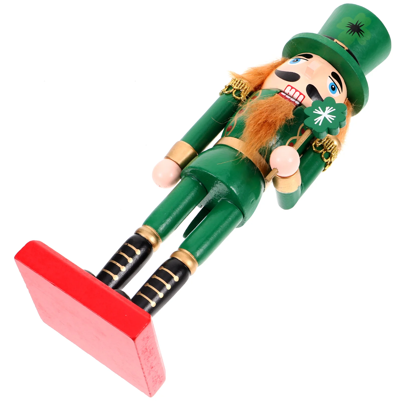 Nutcracker Decoration Outdoor Decorations Soldier Design Home Ornaments Household Wood Wooden Craft Party Gift Child Crackers