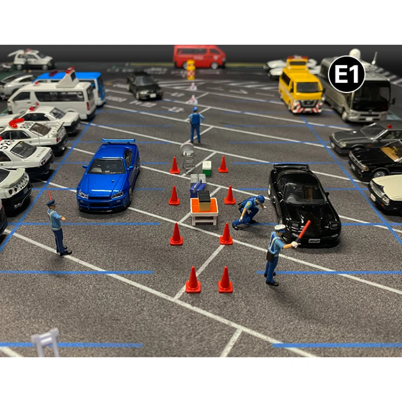 

New 1:64 Scale 80X55cm Model E1/E2 Mat Japan Streeet Road Scene Accessory Parking Lot Mat For Diecast Vehicle Display Mouse Pad
