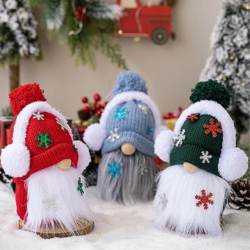 Gnome Decorations, Handmade Swedish Tomte Figurine Gnomes Farmhouse Scandinavian Gnomes Plush Ornaments Blue Durable 21 X 15Cm