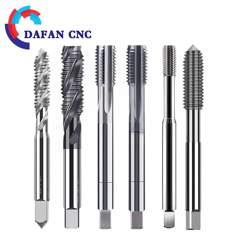 

Внутренний твердосплавный станок охлаждающей жидкости, с покрытием JIS для резьбы по алюминию и стали, прецизионный метчик для обработки с ЧПУ