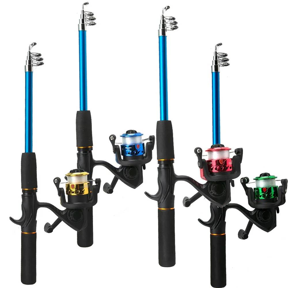 Imagem -03 - Tudo para Equipamento de Pesca Conjunto Completo Vara de Pesca Pólo Ferramentas Peixe Lure Carretel Acessórios Equipamento Telescópico Artigos Iscas Varas Isca