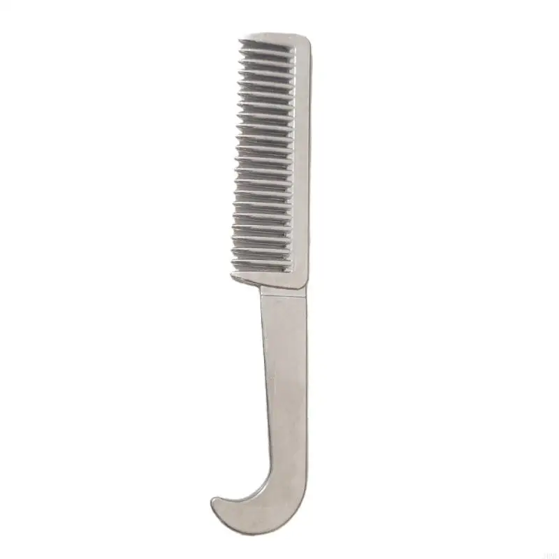 Horse Hair Brushing Comb Set, 2 Piece Mane and Tail Comb for Stable Tasks JOME