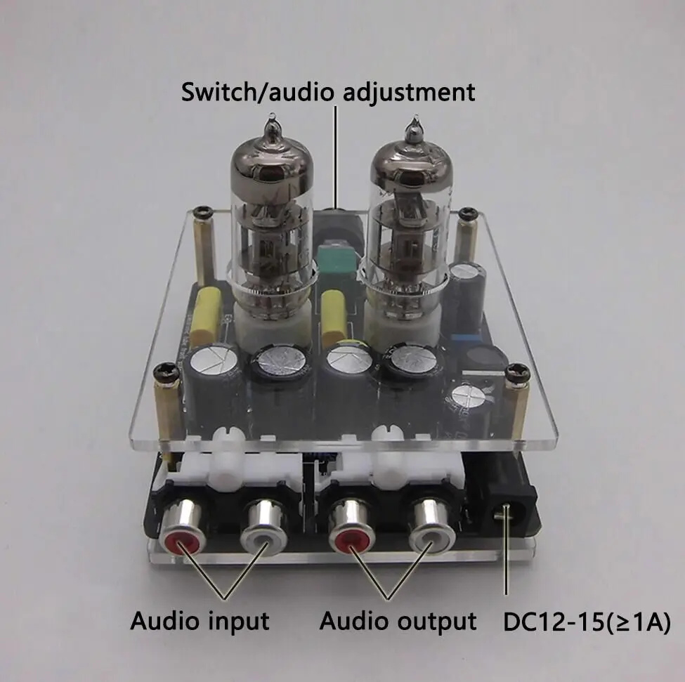 Upgraded 6K4/6A2 Tube Preamplifier Amplifiers HiFi Tube Preamp Bile Buffer Auido Amp Speaker Sound Amplifier Home Theater DIY