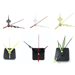 1 Set Silent Wall Clock Quartz Movement Mechanism Black Red DIY Wall Clock Quartz Clock Hour/Minute Hand Clock Movement