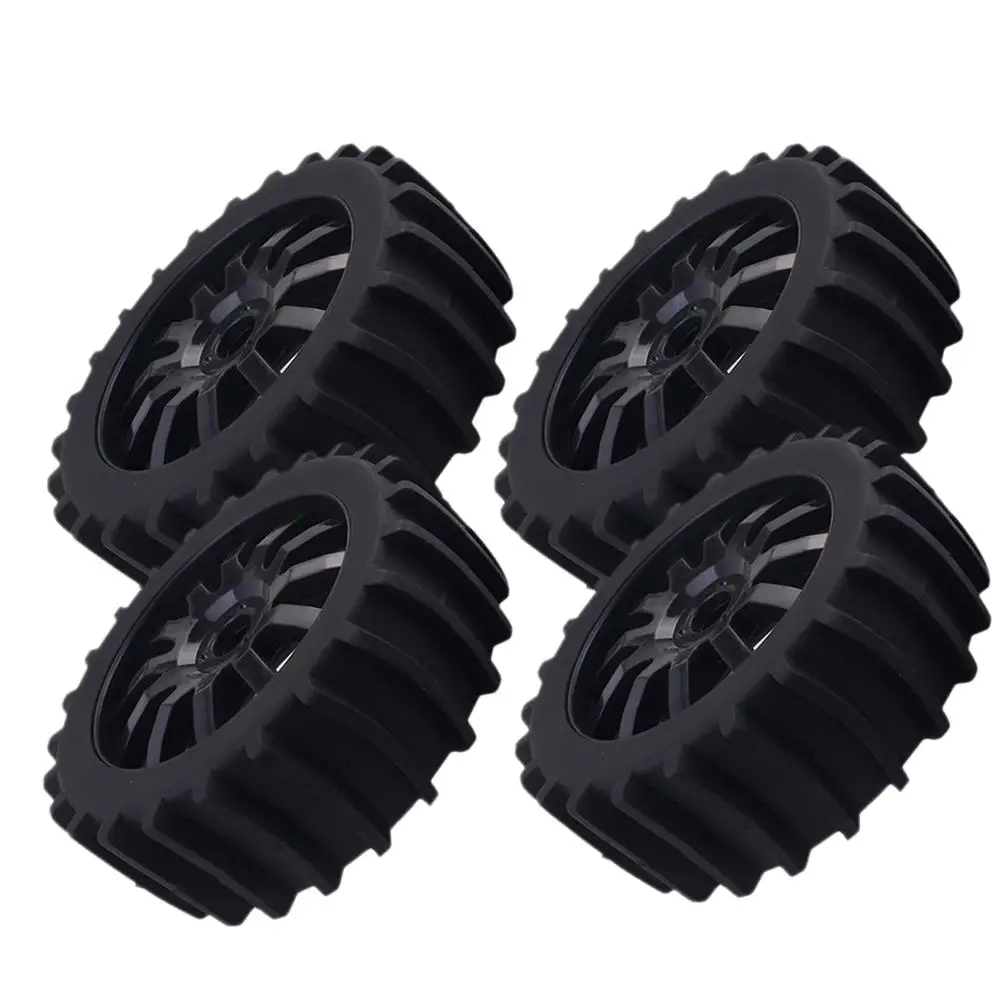 4 szt. 1/8 RC Off Road Buggy śnieg piasek wiosło opony opona koło dla HSP HPI Baja czarny