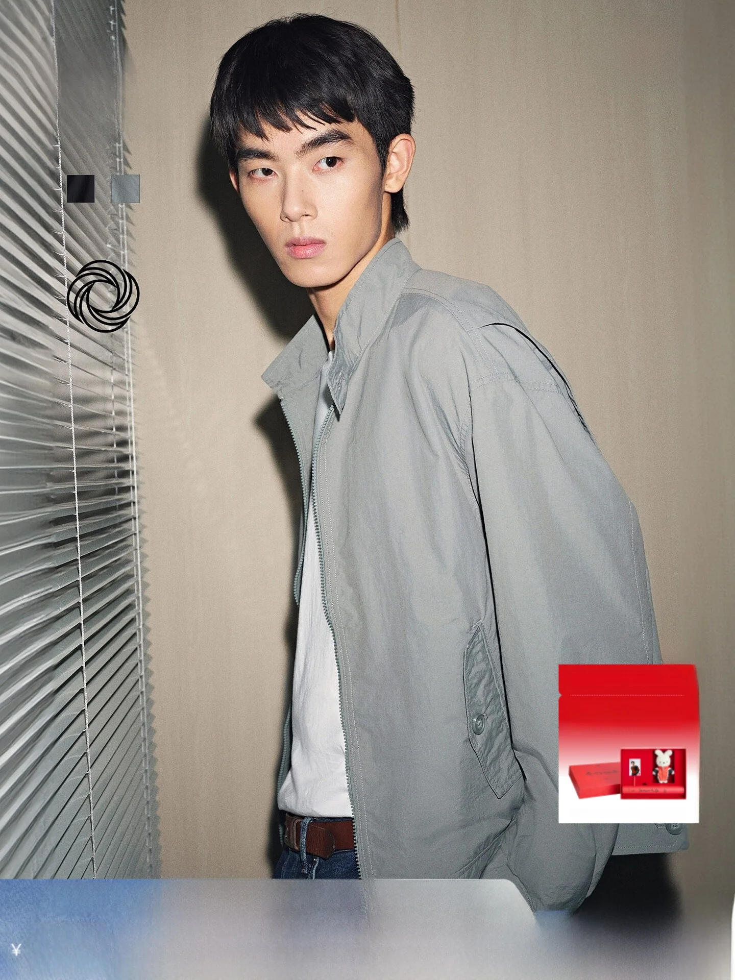 

H&M Men's Jaet 25 Winter New Workwear American Stand Collar Loose Fit Nylon Outerwear Youth Outdoor Casual Nylon Blend