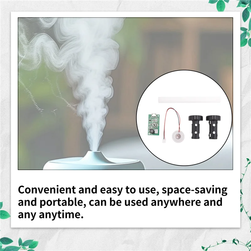 PHILE-12Pcs 20MM Ultrasonic Mist Maker Fogger Atomizer Transducer Atomizer ฟิล์มอุปกรณ์เสริมแผ่น Humidifier ปะเก็นยาง