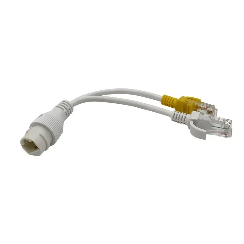 Konektor RJ45 Tiga Arah untuk Kamera IP / Router / AP Nirkabel 1 - Ke - 2 Pemisah Kabel Jaringan Hemat