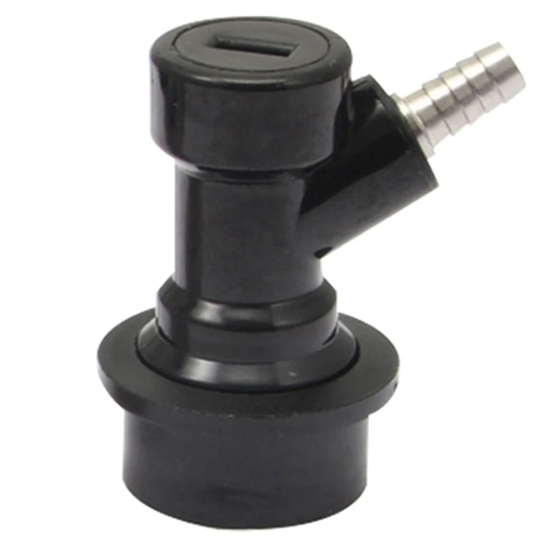 Ball Lock Disconnect Carbonation Cap - Stainless Steel Carbonation Cap with 5/16inch Barb Ball Lock Type