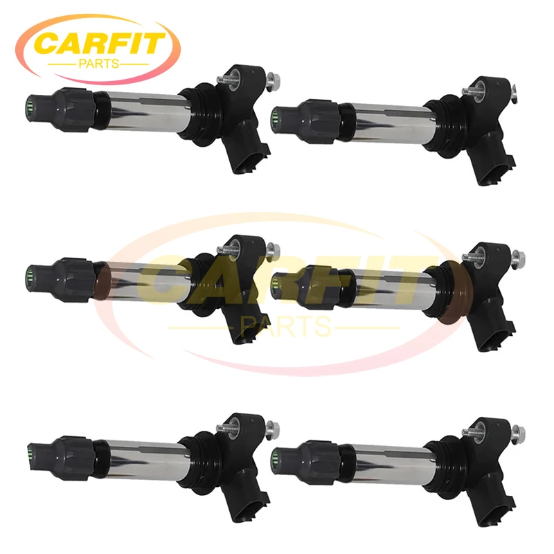 

6PCS 12632479 12590990 3340078J00 3340078J01 3340078J02 UF569 Ignition Coils For Buick Cadillac Chevrolet Camaro Equinox GMC