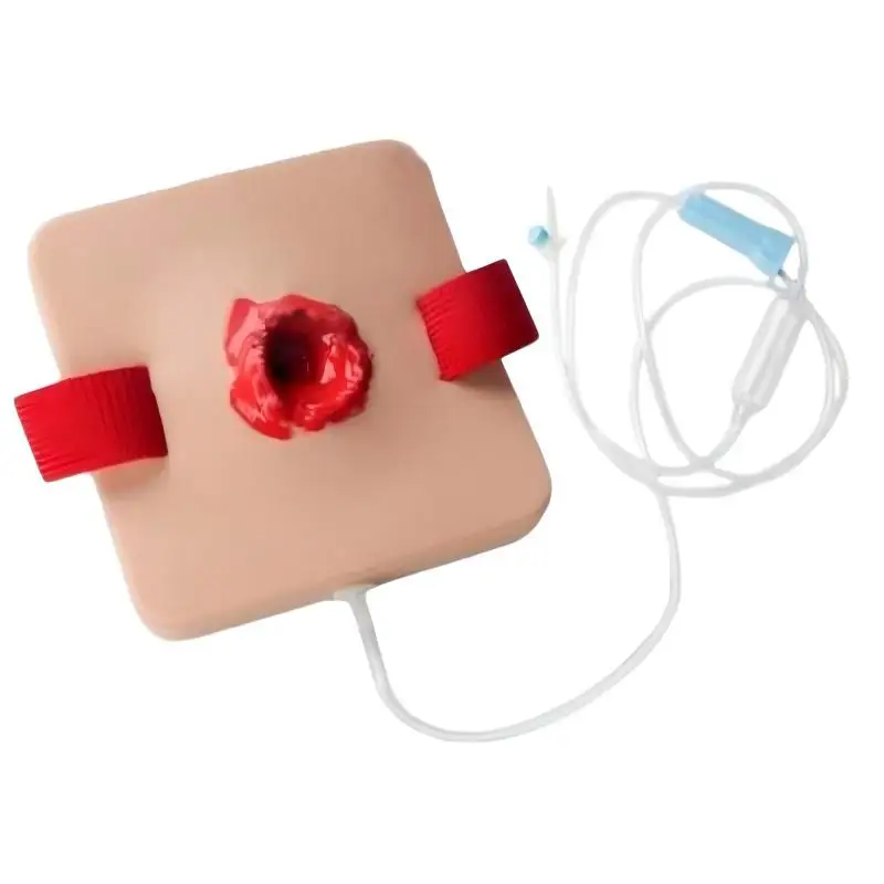 Realistic Silicone Gunshot Wound Simulation Model – Reusable Trauma Training Bleeding Injury Prop for Arm First Aid Practice