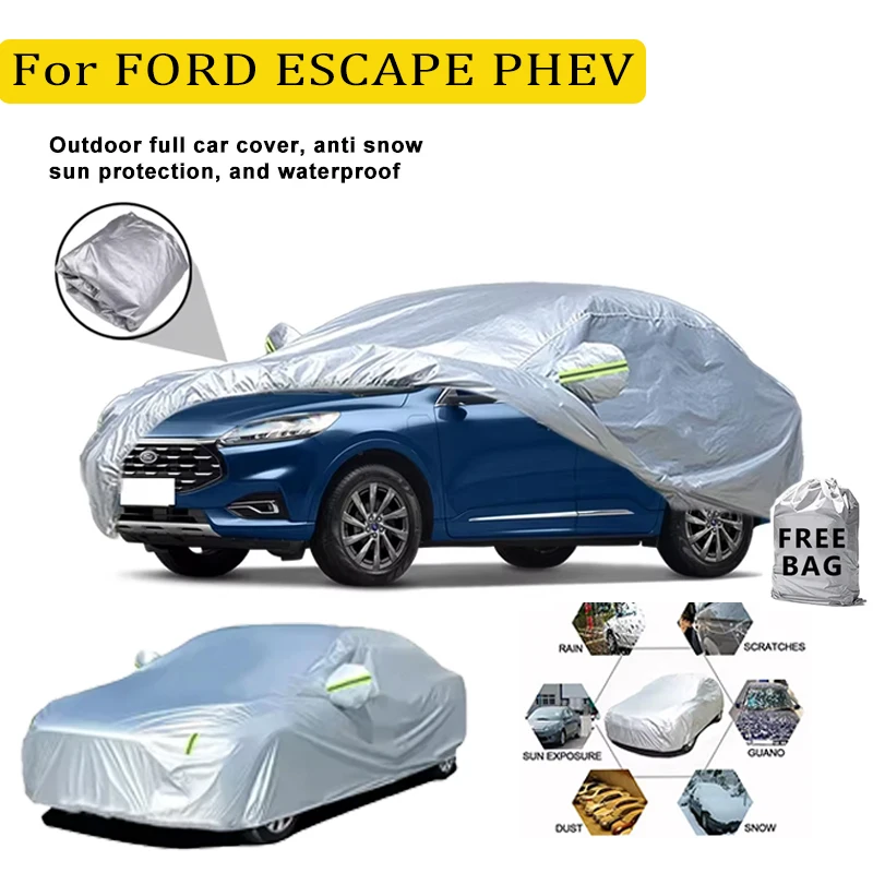 

For FORD ESCAPE PHEV Car Cover Outdoor Protection Full Exterior Snow Cover SunshadeDustproof Protection Cover Car Accessories