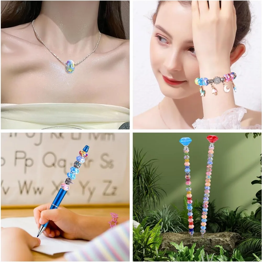 20/50pcsResin Material XMAS European and American Creative Personality Elegant Style Large Hole Bead DIY Jewery Bead Assortment