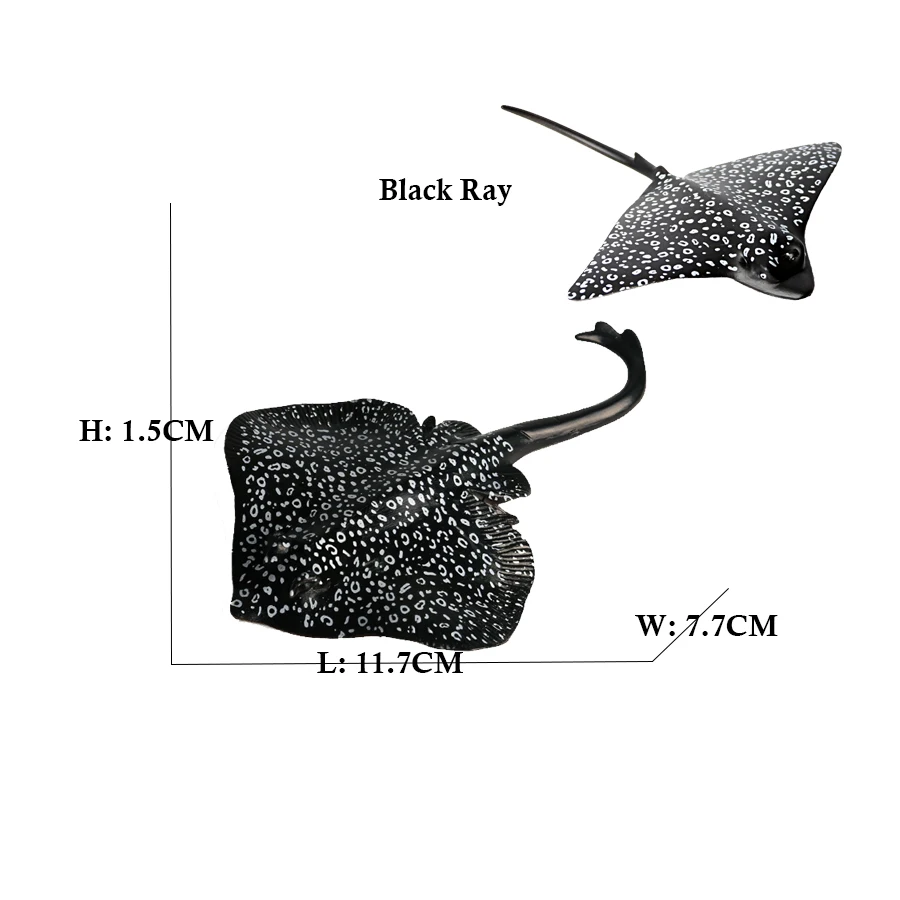 Stingray-プラスチック製の置物,海洋動物の置物,アニメの置物,子供のおもちゃ, 誕生日飾り、不思議なおもちゃ、トイ・ストーリー、どうぶつの森、高品質なぬいぐるみ、アナログミニチュア