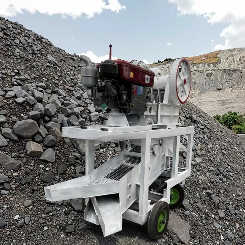

The Best Stone Machinery PE150X250 Small Mobile Crushing and Screening Machine Is Used for Stone Crushing Gravel Jaw Crusher