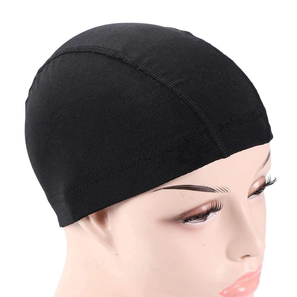 

10Pcs Breathable Mesh Cap For Wigs Making Black Dome Cap Wholesale Weaving Cap Elastic Nylon Wig Caps S M L Size Wig Accessories