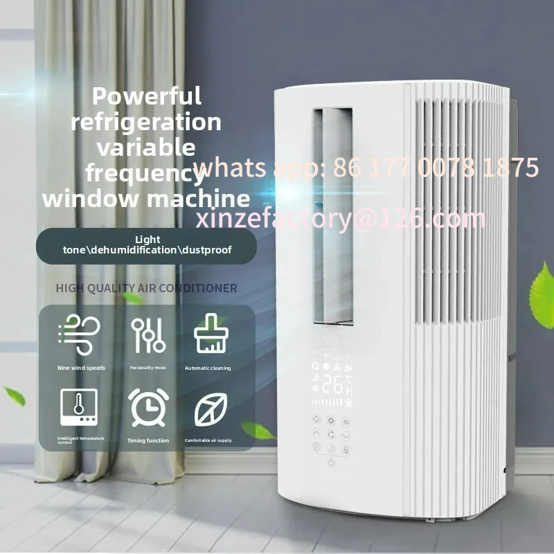 Condizionatore d'aria per finestre a frequenza variabile personalizzabile, raffreddamento singolo grande da 1 cavallo, nuovo refrigerante, solo raffreddamento