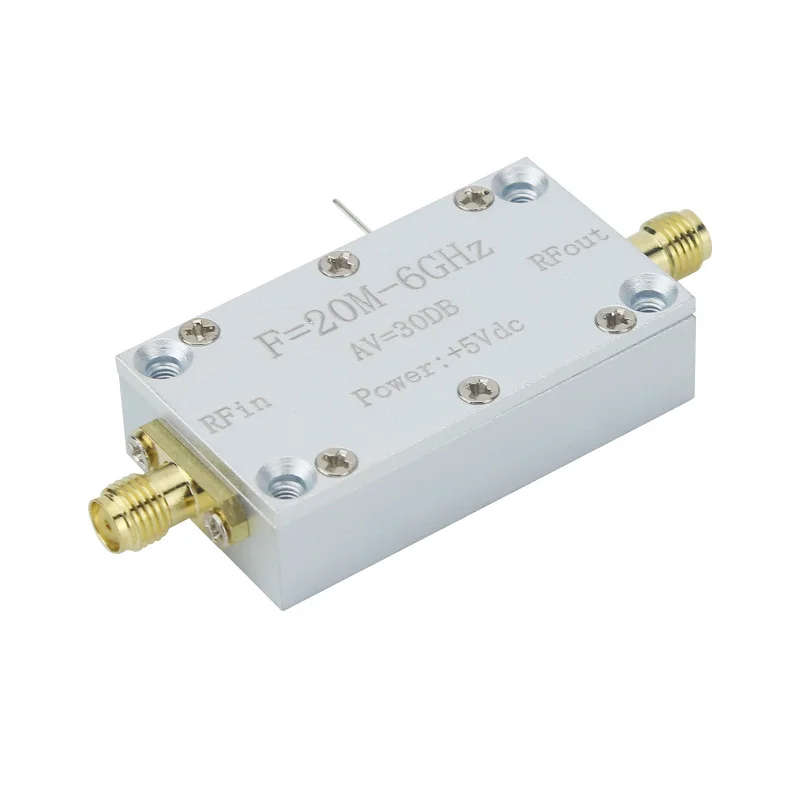 

20MHz-6GHz LNA 30DB V1 High Gain Wideband RF Low Noise Amplifier for Radio Receivers Communication