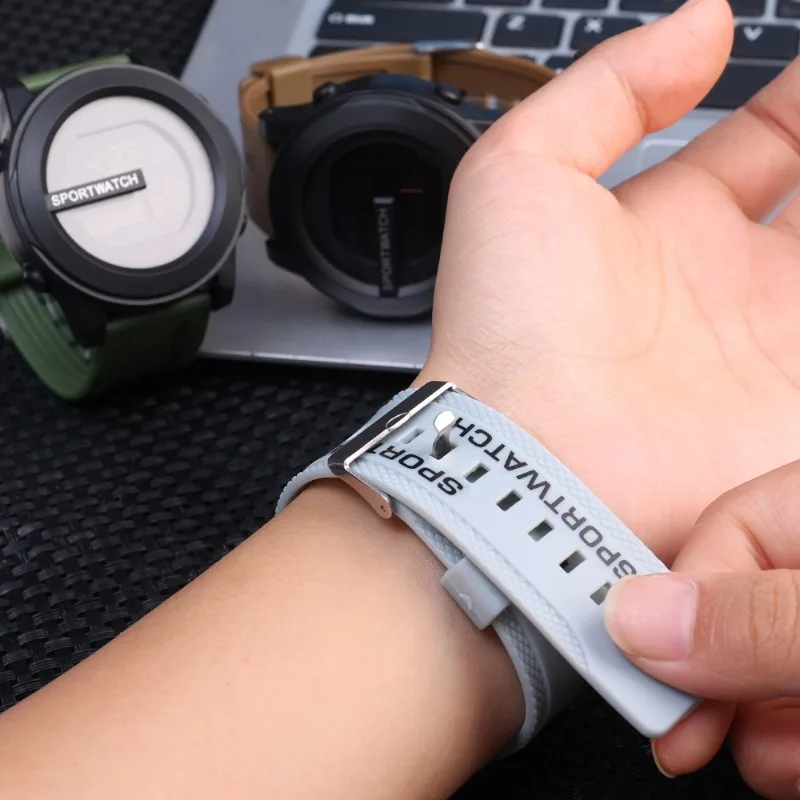 Jam Tangan elektronik กันน้ำสำหรับกีฬาใหม่2024นาฬิกากลางแจ้งไฟกลางคืนดิจิตอลทันสมัยและลำลอง