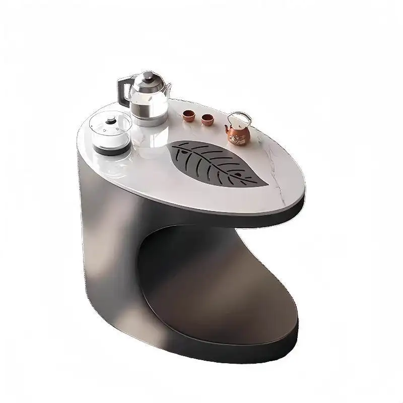 

High-end exquisite small tea table modern simple small movable balcony tea table and chair combination