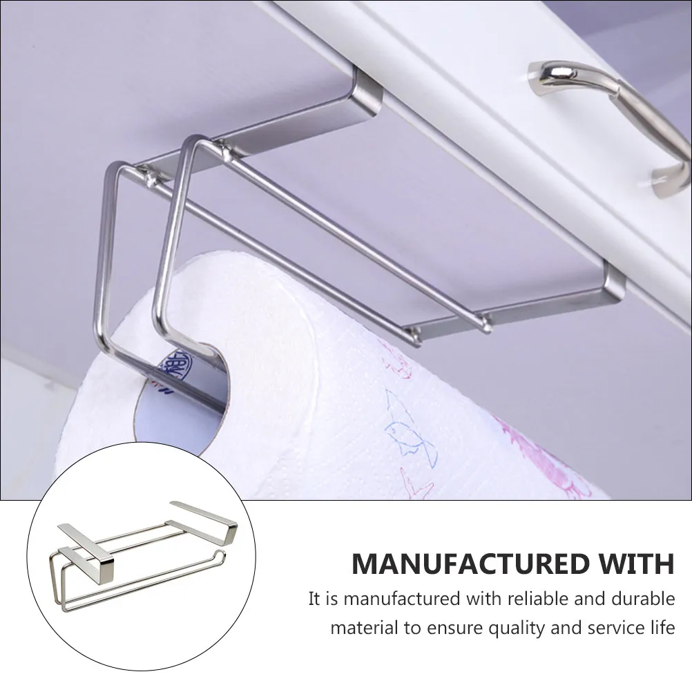 

Простой настенный держатель для рулонной бумаги и полотенец, многофункциональная подставка для салфеток для кухни и ванной комнаты