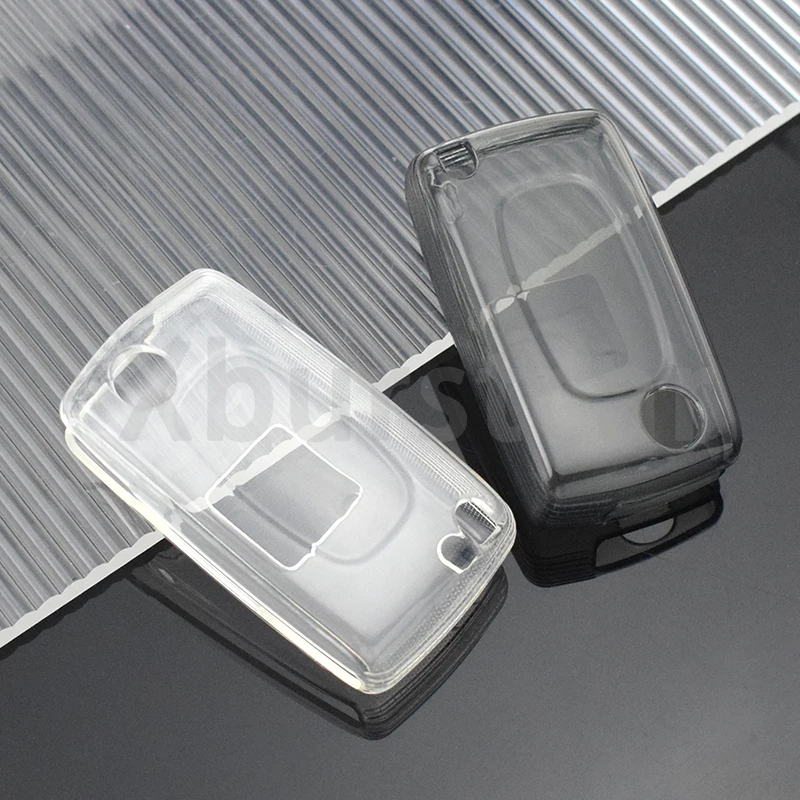 Transparent TPU Car Remote Key Case Cover For Peugeot 107 207 307 308 407 607 206 4007 3008 5008 For Citroen C2 C3 C4 C5 C6 C8 view 6