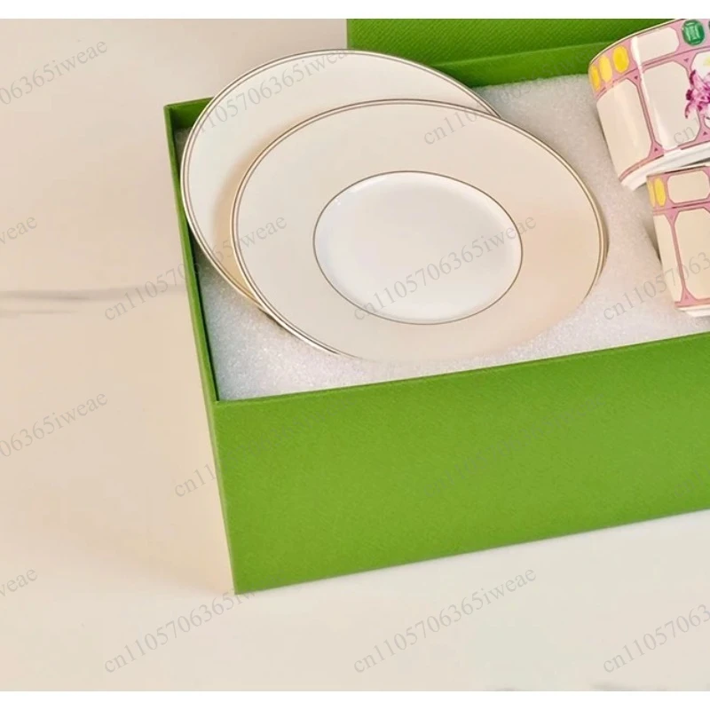 Bone china coffee pot cup 4-piece set with tea saucer