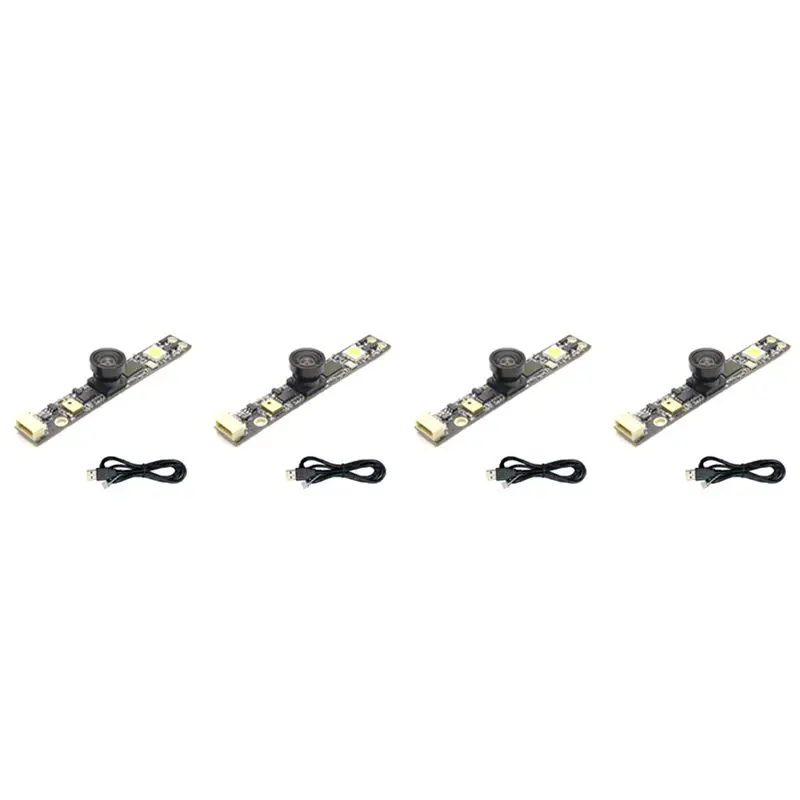 4X 5MP USB Camera Module 160 Degree Wide Angle OV5640 2592X1944 Fixed Focus Free Drive For Security Monitoring-Y41A