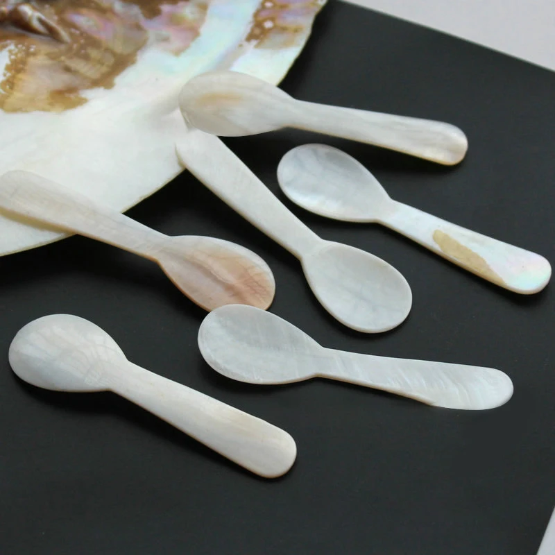 

1PC Natural Shell Spoon Ice Cream Spoon Dessert Coffee Spoon Teaspoon Restaurant Serving Spoon Kitchen Accessories